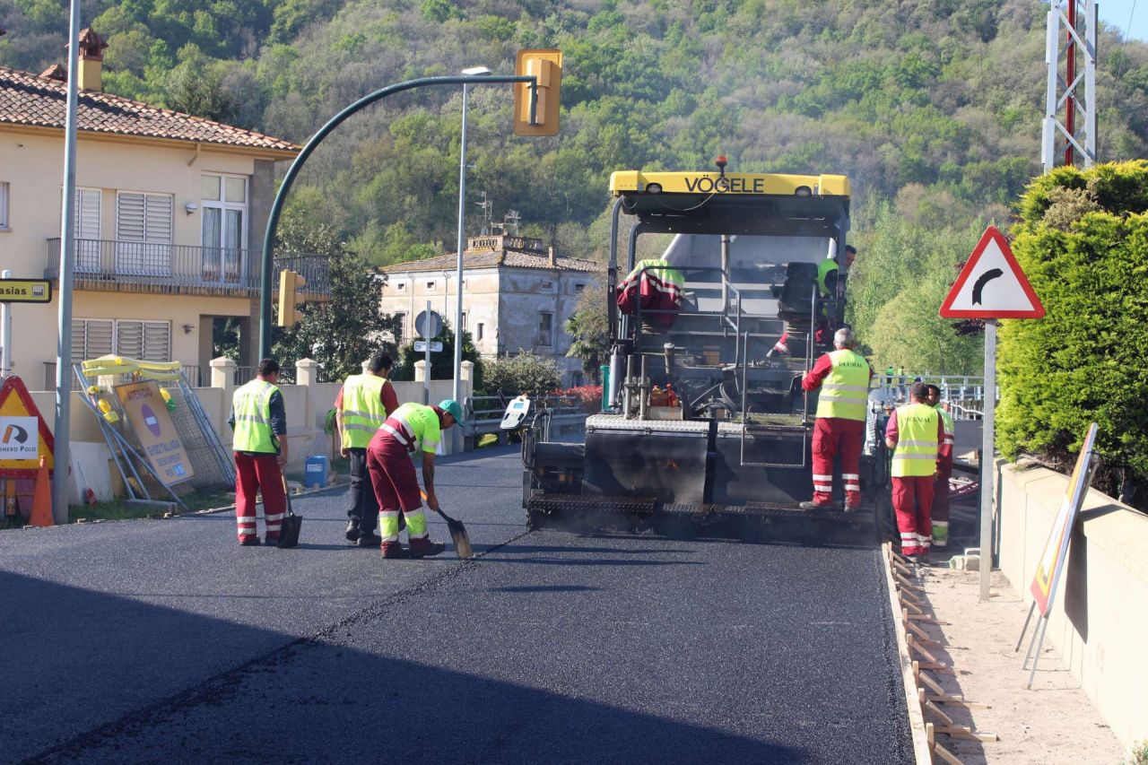 Es reestableix l'accés viari a Sant Joan les Fonts des de La Canya