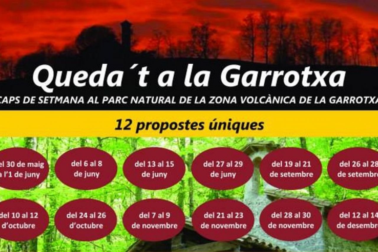 Queda’t a la Garrotxa! Un programa nou de propostes de cap de setmana al Parc Natural de la Zona Vol